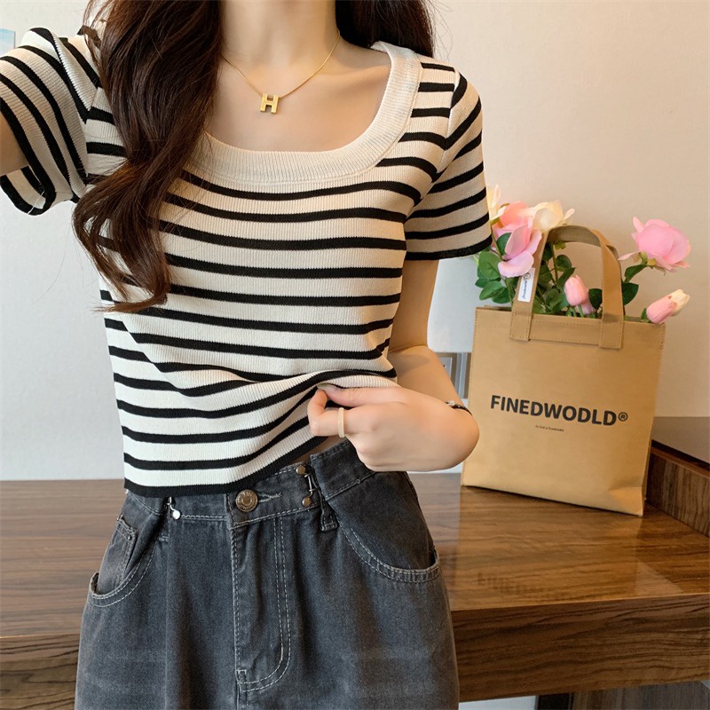 Áo khoác cardigan NRVP dệt kim tay ngắn dáng rộng thiết kế thời trang phong cách Hàn Quốc
