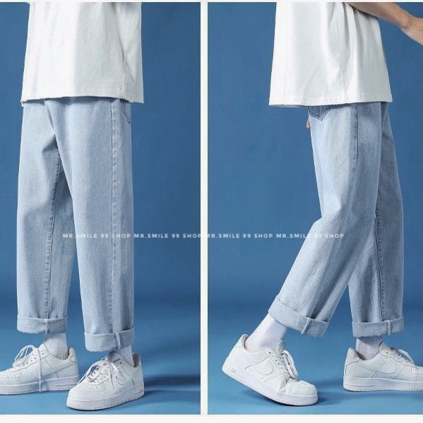 Quần Jean Baggy ống Suông Rộng Gen Z Nam Nữ Xu Hướng Hot Trend unisex Mr Smile 99 Shop