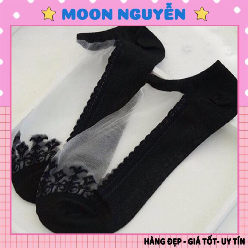 Tất vớ hài nữ ren lưới công chúa phong cách Hàn Quốc
