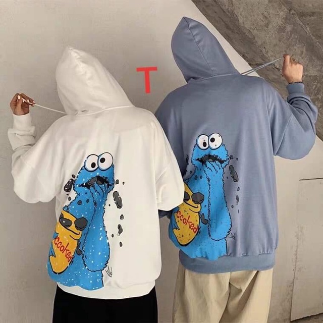 Áo hoodie đôi quái vật xanh (2 chiếc) DTR0919