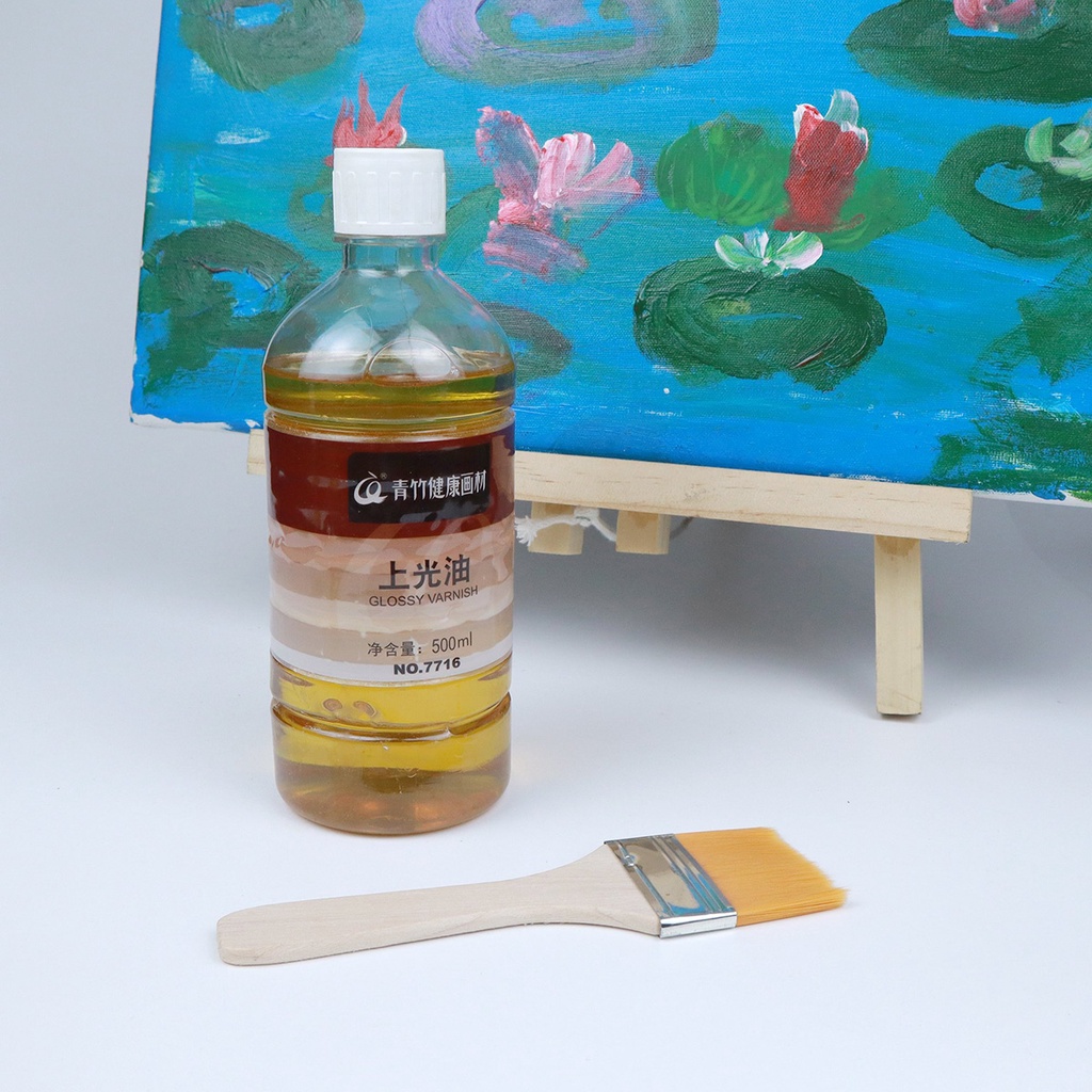 Dầu Bảo Vệ Tranh Acrylic Glossy Varnish,Chống Mốc, Bền Màu, Phủ Bóng Hoàn Hảo 50/100ml