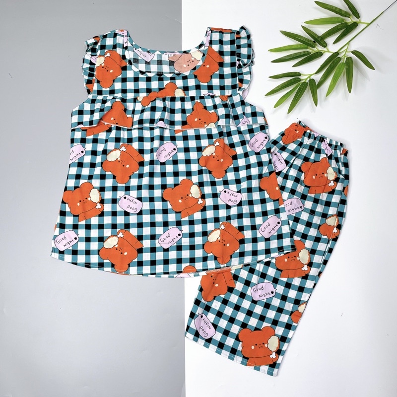 Đồ tole lanh nữ mặc nhà quần lửng áo cánh tiên, tole bigsize (45-70kg) | BigBuy360 - bigbuy360.vn