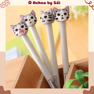 Bút nước gel hình mèo dễ thương, bút mực gel, bút gel