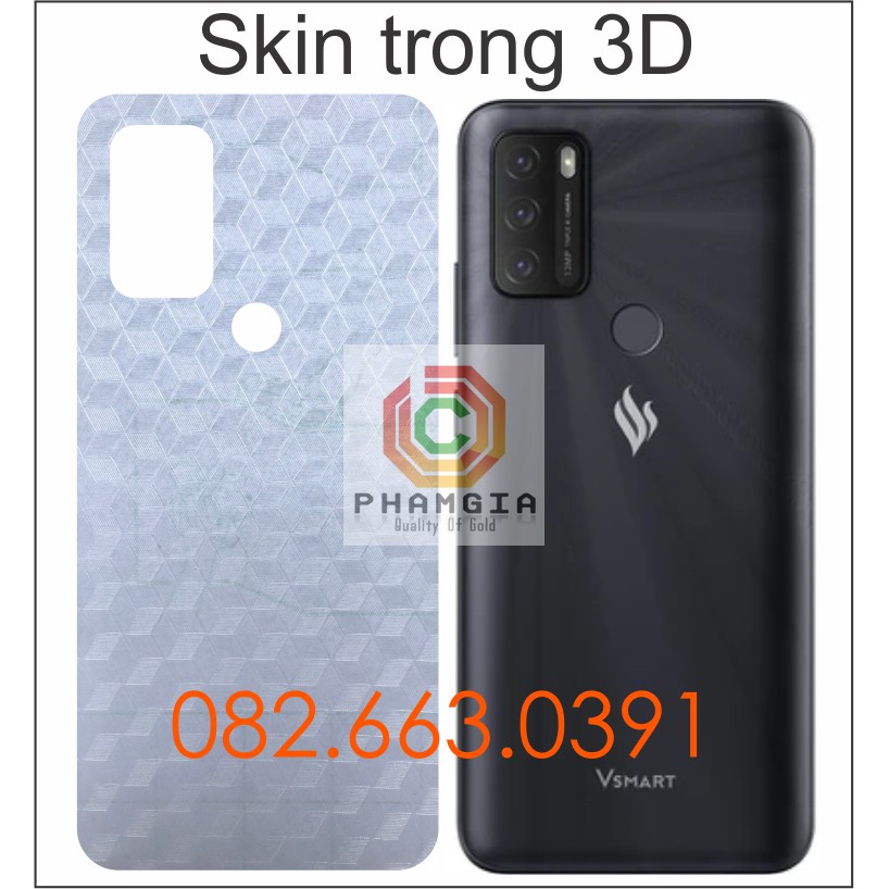 Miếng dán mặt lưng skin carbon Vsmart Star 5