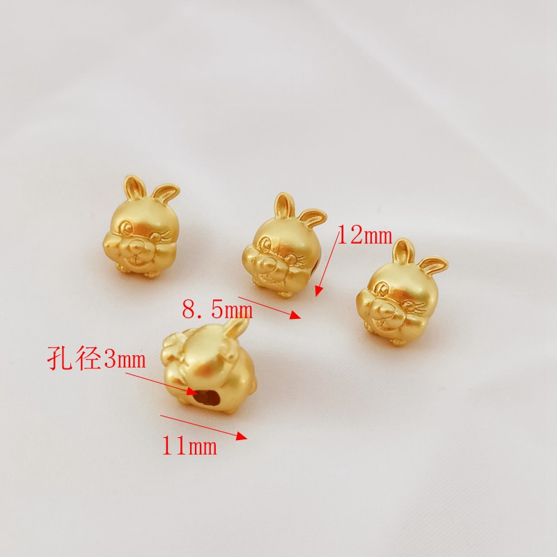 Hạt Xỏ Lỗ Lớn Bằng Đồng DIY Nhiều Màu Sắc Dùng Làm Vòng Đeo Tay