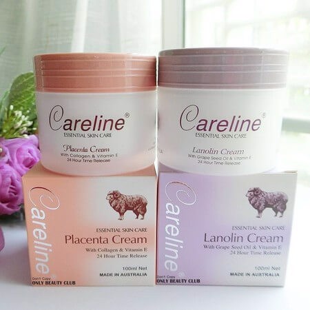 Kem Dưỡng Da Nhau Thai Cừu Lanolin Cream Careline Úc