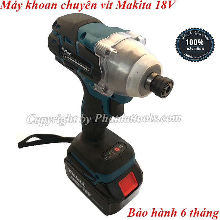 Máy khoan chuyên vít Makita dùng pin 18V