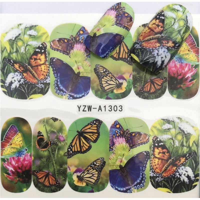 Decal nước 3D dán móng 2