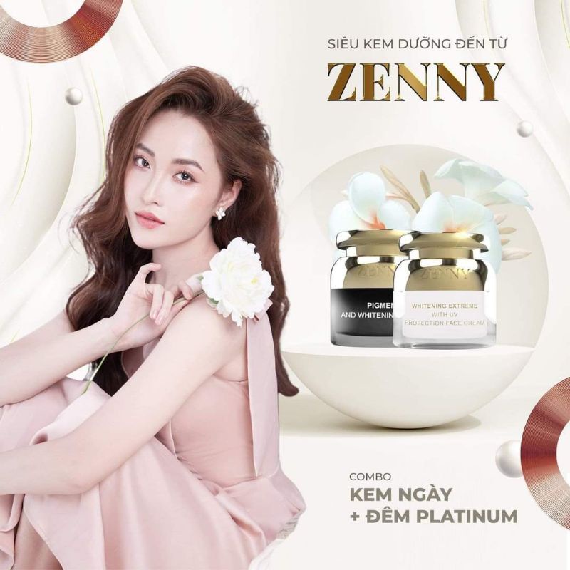 Bộ đôi kem Zenny Platinum (ngày và đêm) tặng kèm son