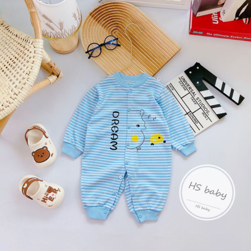 Bộ body cotton nỉ cho bé yeu