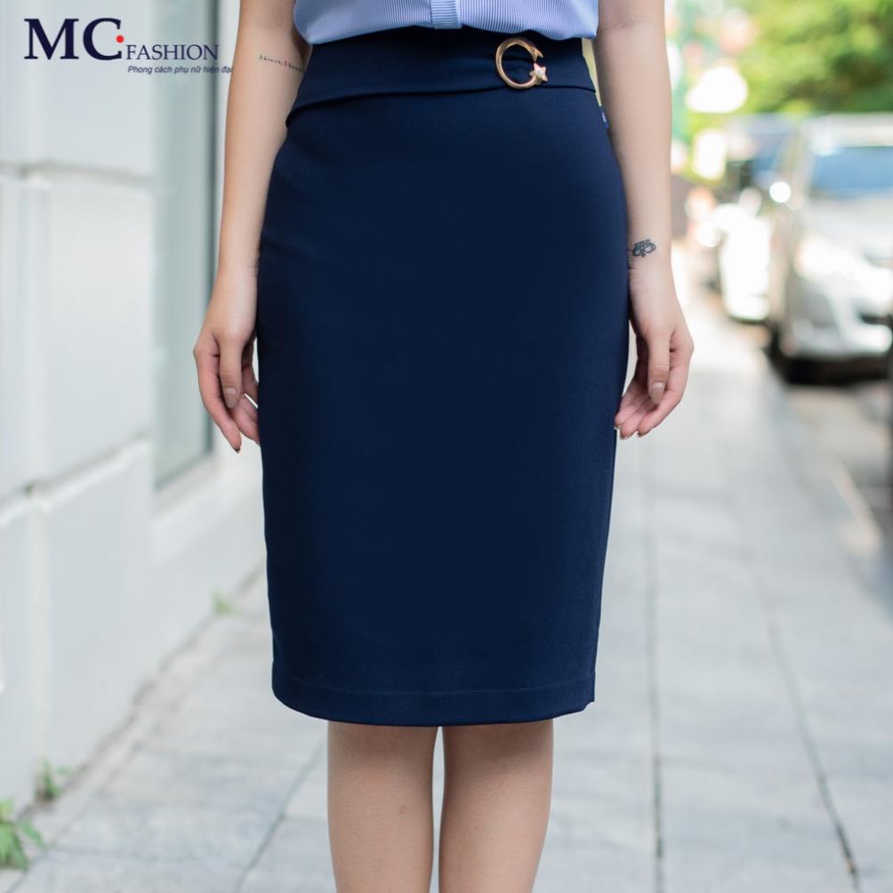 Chân Váy Công Sở Ôm Dáng - MC Fashion CV0371 Màu Tím Than J2K
