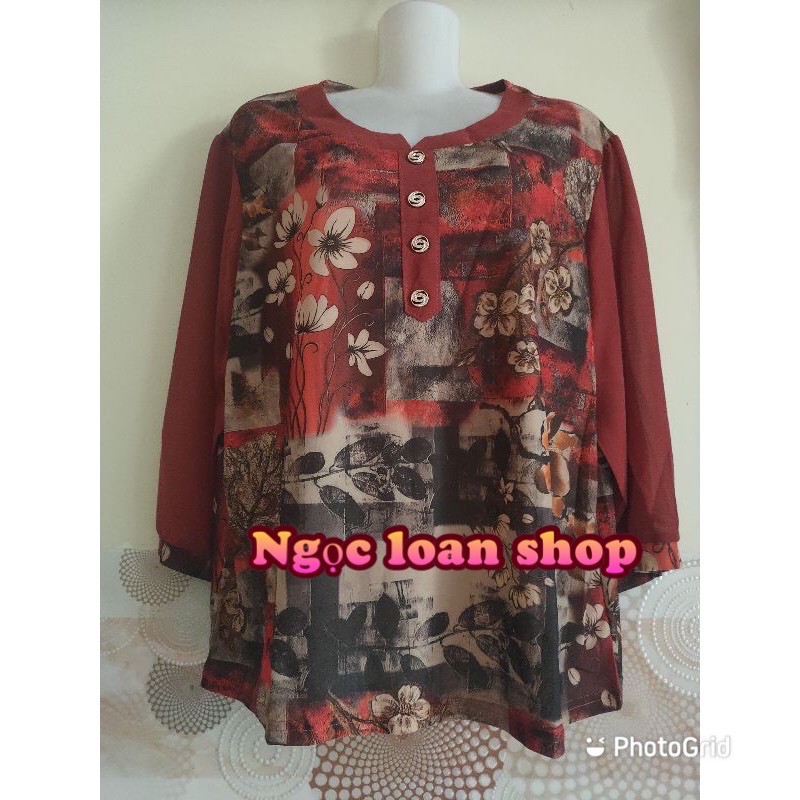 Áo thun hoa nút cổ Quảng Châu.