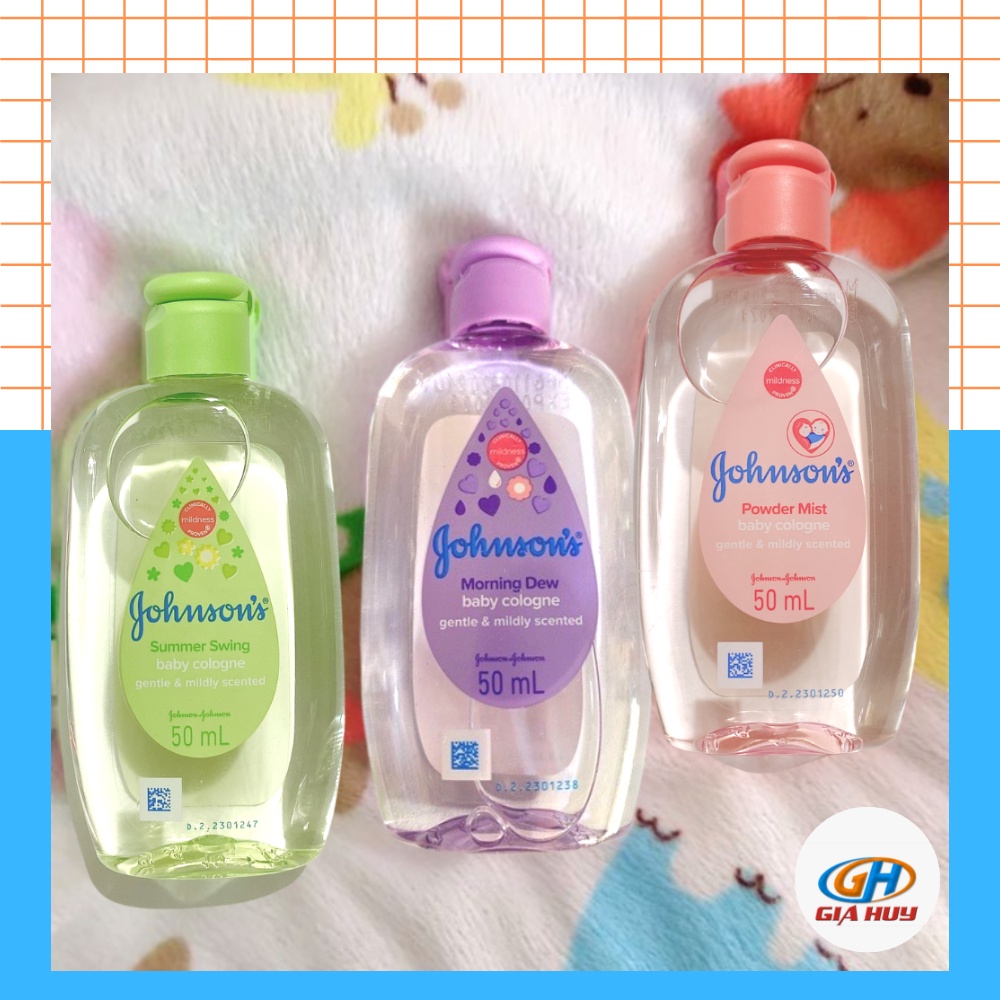 Nước hoa cho bé Johnson's Baby nhiều mùi hương 50ml