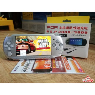 PSP 3000 Silver - Hack Full [ Chính Hãng Sony Nhật Bản ]