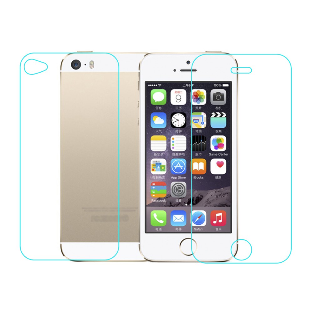 Kính Cường Lực Mặt Trước / Sau Cho Iphone 5s / 5