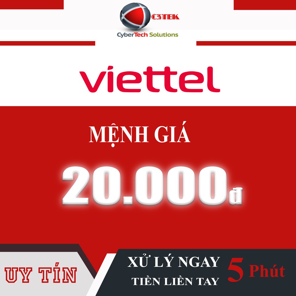 Thẻ Nạp Viettel 20K - Shop C3TEK