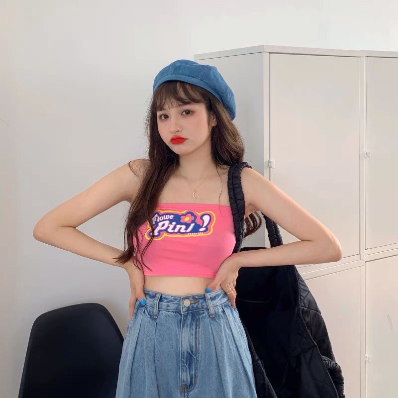 Áo ống, croptop hồng baby cá tính, gợi cảm (sẵn) | BigBuy360 - bigbuy360.vn