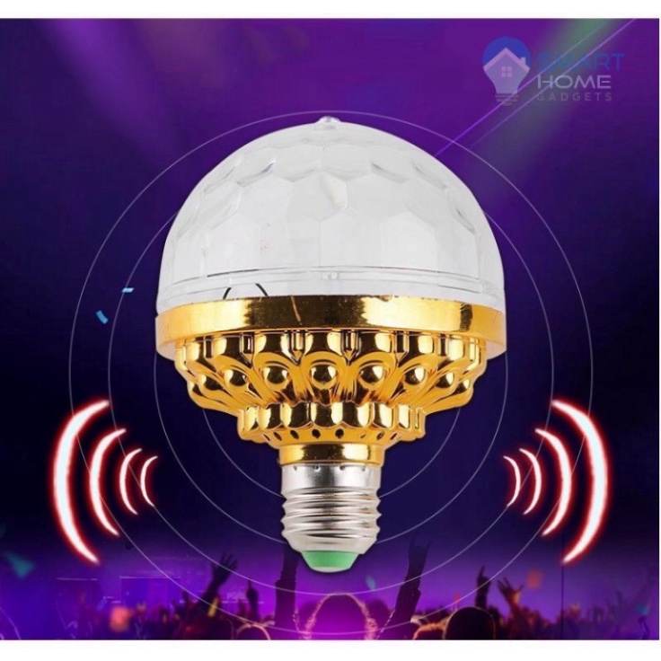 Đèn led trang trí tết, bóng đèn 7 màu tự xoay cảm biến theo nhạc Miễn phí vận chuyển đơn hàng đạt 200k