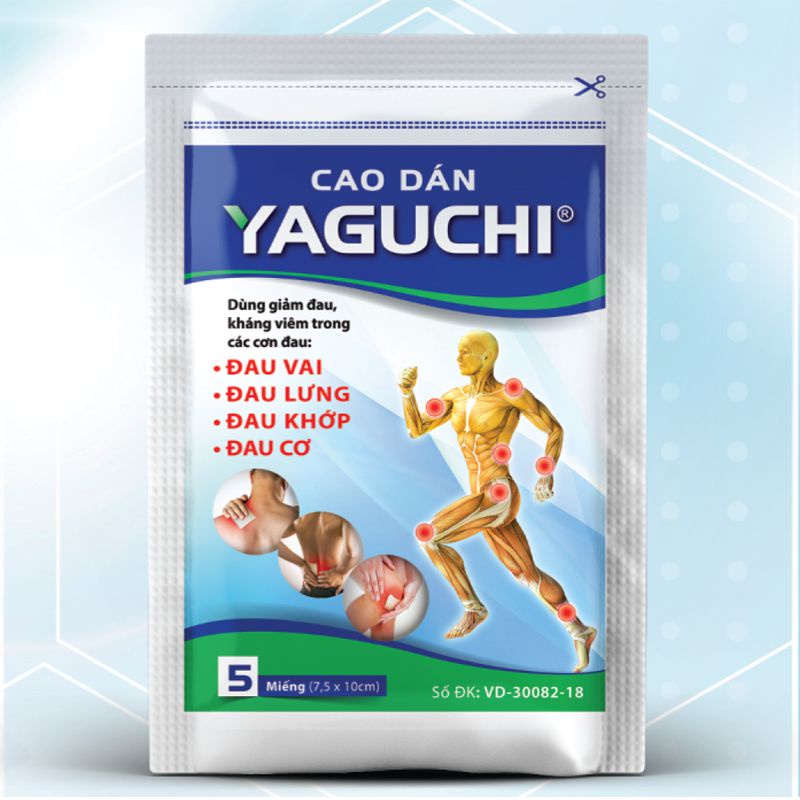 Cao Dán Yaguchi - Giảm Đau Vai, Đau Cơ, Đau Lưng, Đau khớp - Gói 5 miếng