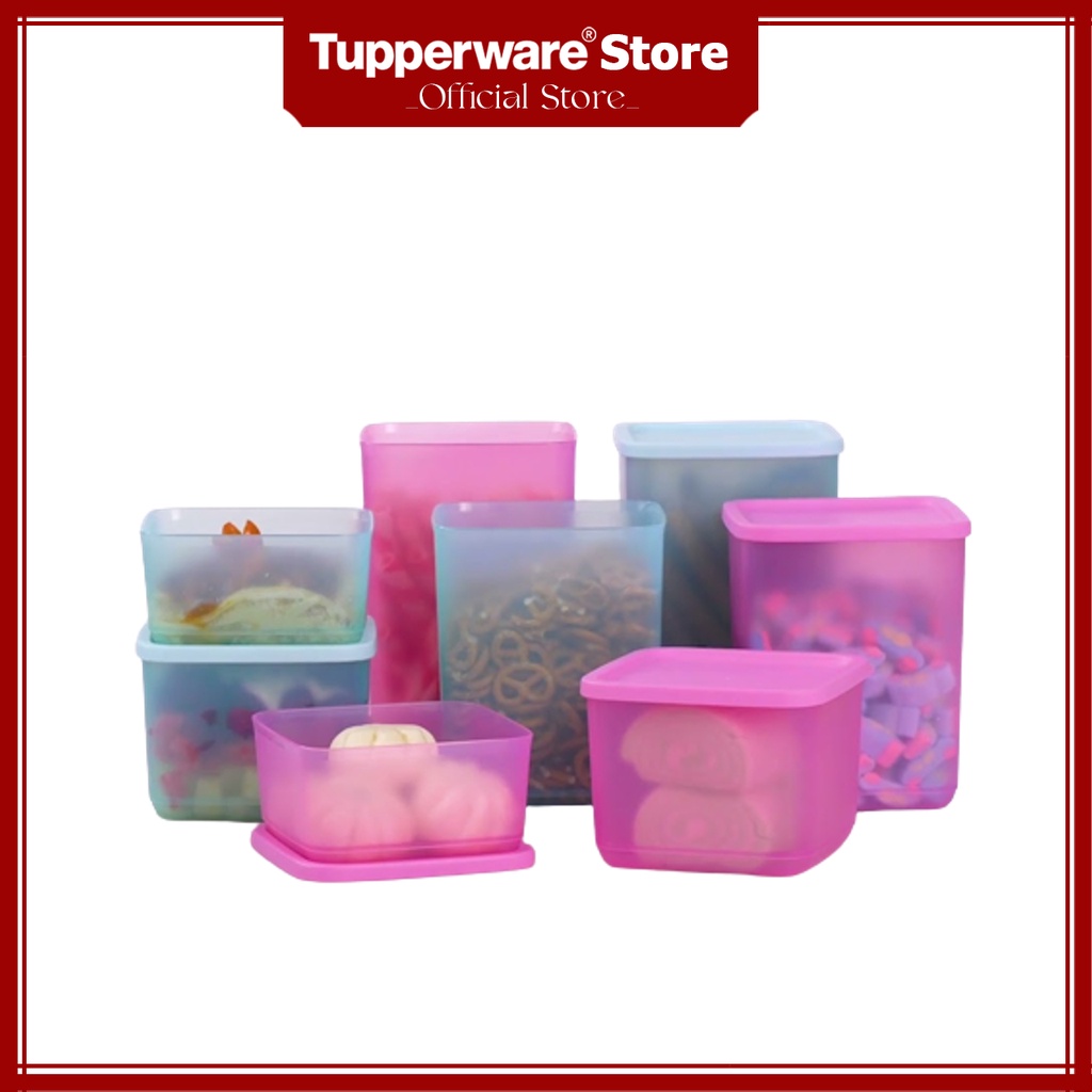 Bộ hộp trữ mát Tupperware Pop Fiesta Set 8 hộp