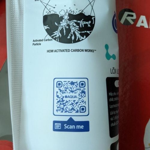 Lõi lọc 2 Lọc nước AQua số 2 CAO CẤP, chính hãng Lõi lọc than hoạt tính dạng hạt