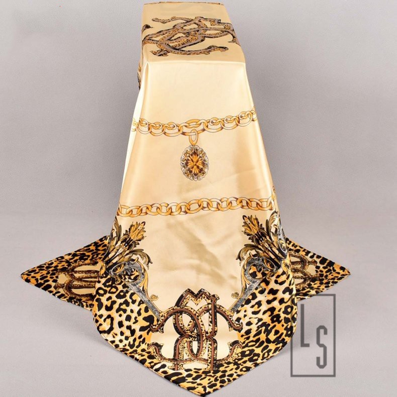 Khăn Bandana Da Báo Size Lớn 90x90cm - Bandana Da Beo Bản Lớn