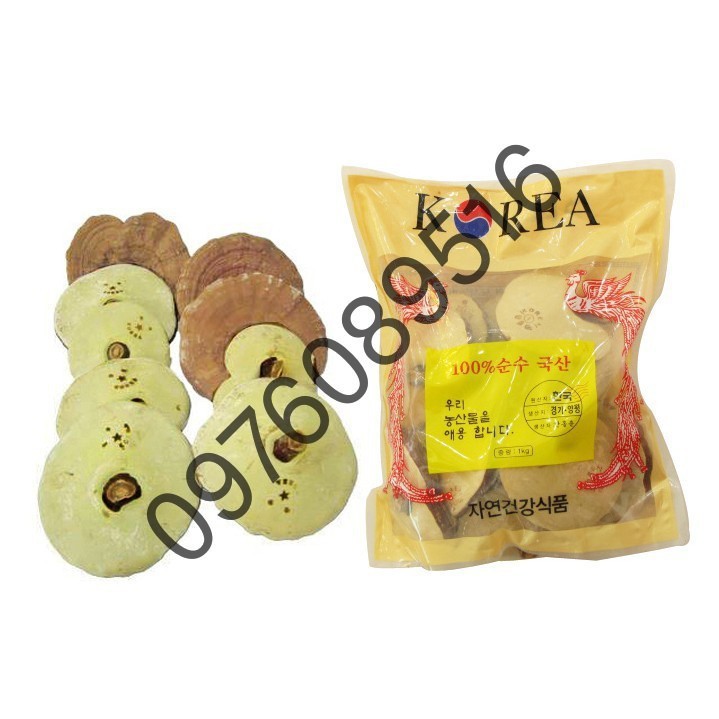 Nấm Linh Chi Túi Vàng Hàn Quốc, Túi 1kg