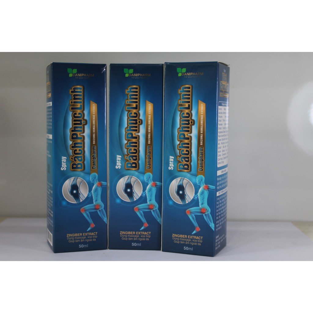 XỊT KHỚP BÁCH PHỤC LINH - Hỗ trợ điều trị Đau cơ, xương, - Tê buốt tay chân - Nhức mỏi - Côn trùng cắn