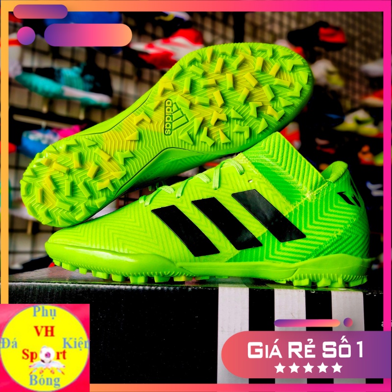 Giày đá bóng ,đá banh sân cỏ nhân tạo Adidas Nemeziz 18.3 TF Xanh Chuối
