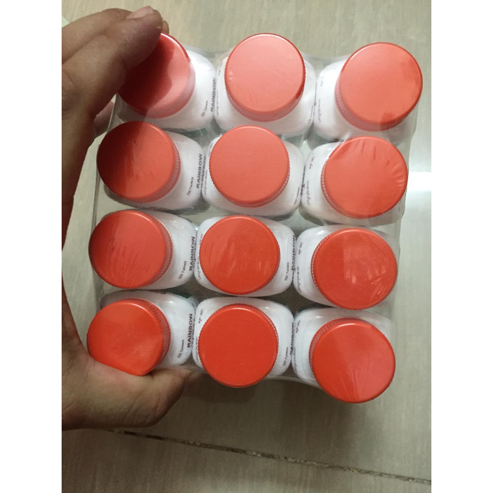 Thuốc Gà Đá Tăng Cơ Bắp Rainbow Hủ 100 Viên
