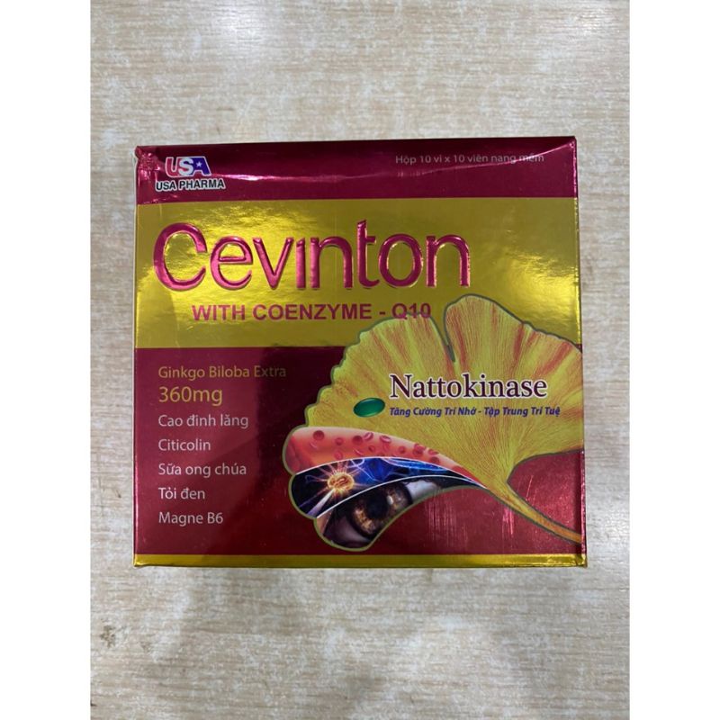 Viên bổ não Cevinton hộp 30 viên và hộp 100 viên