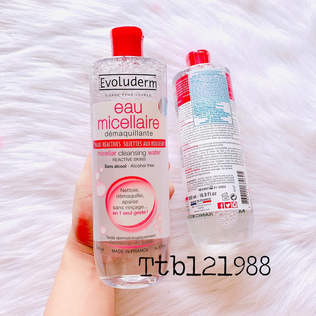 Nước Tẩy Trang Evoluderm 500ML