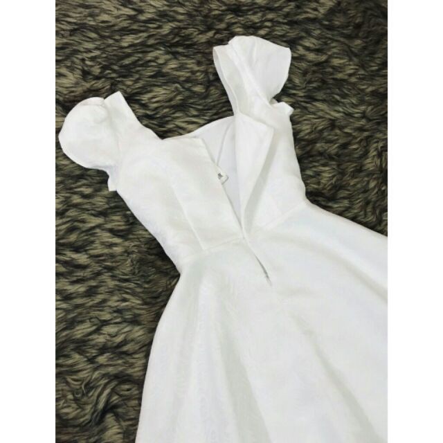 [ xả kho ] MiD Váy trắng xòe cao cấp V758 Mie Design thời trang thiết kế kèm ảnh thật