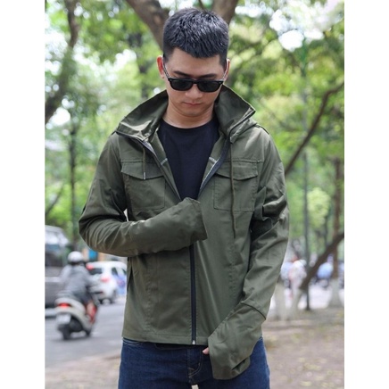 Áo chống nắng nam chất liệu kaki cao cấp, dày dặn, chống tia UV400