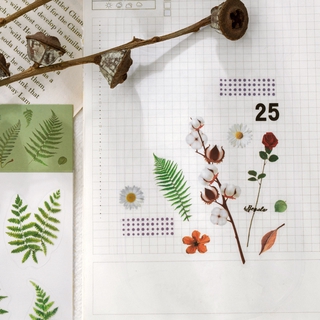 Flowertree 6 Mẫu Sticker Dán Trang Trí Nhật Ký