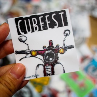 SET 100 STICKER CHỦ ĐỀ SUPER CUB