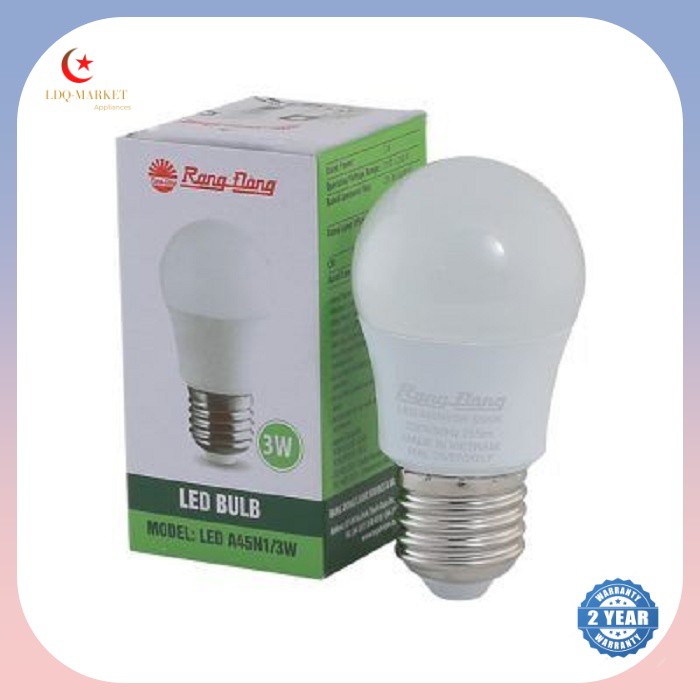 Đèn Rạng Đông LED Bulb bóng tròn ChipLED SAMSUNG, 2 năm bảo hành, 3W, 5W, 7W, 9W, 12W, 15W, 20W CHÍNH HÃNG