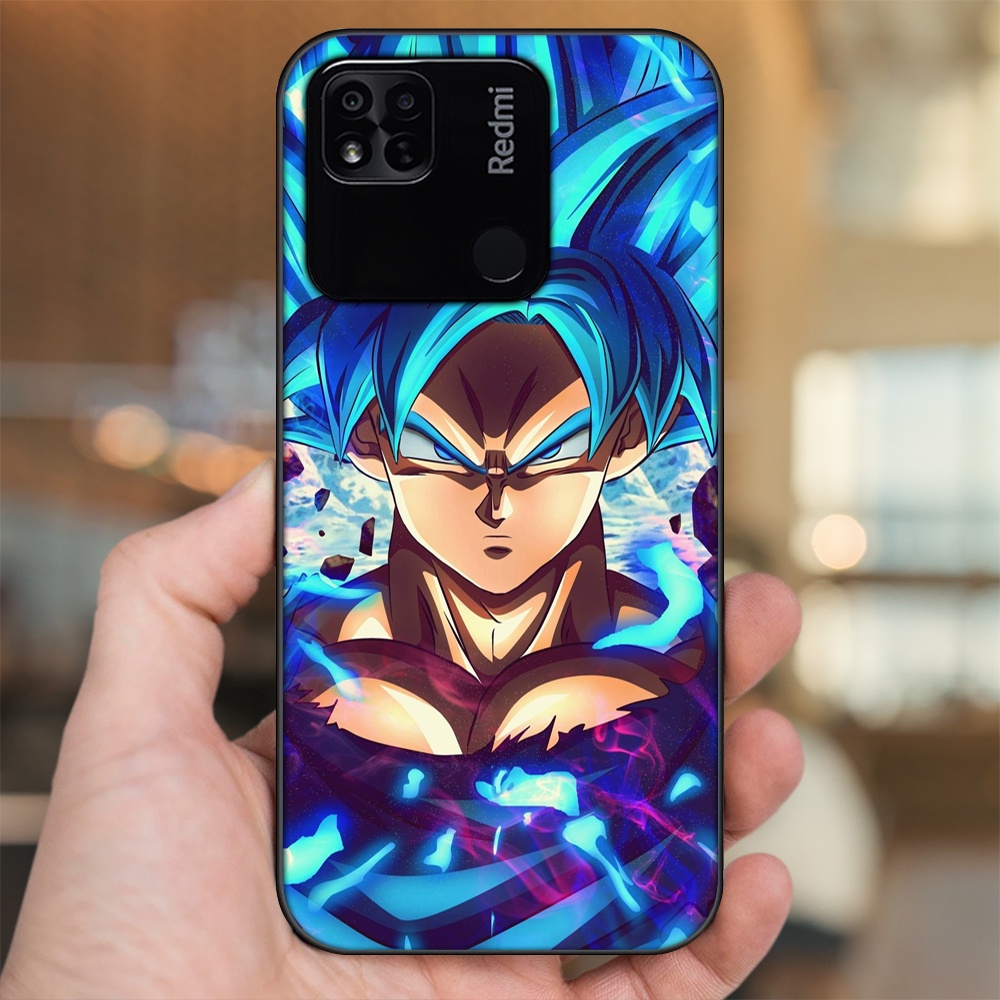 Ốp lưng Xiaomi Redmi 10A viền đen in hình Goku Dragon Ball