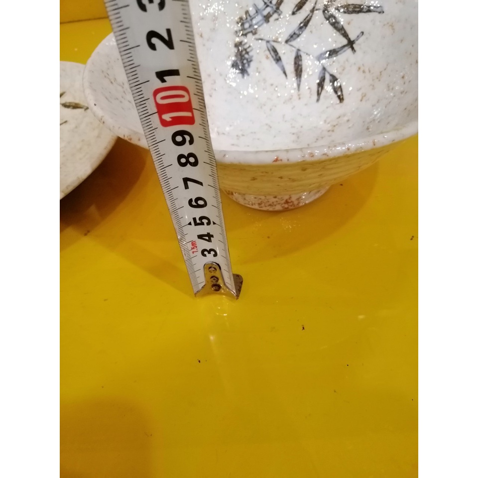 Bộ bát và đĩa sứ nội địa Nhật, bát size 18cm, cao 8cm, đĩa size 22cm (mã 918)