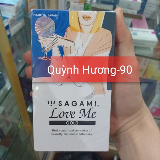 Bao cao su SAGAMI LOVE ME Gold 10 chiếc