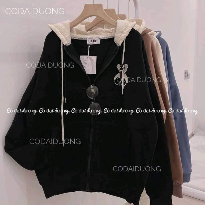 Áo khoác áo hoodies zip nỉ bông khoá kéo ullzang 3 màu | BigBuy360 - bigbuy360.vn