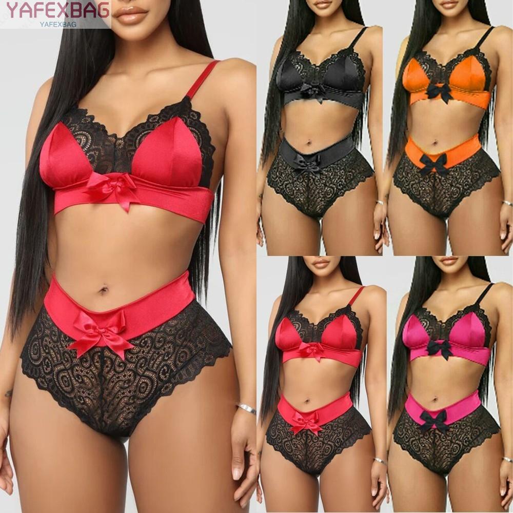 Womens Sexy Lingerie Set Lace Push Up Bra Underwear Sleepwear Nightwear brand new and high quality