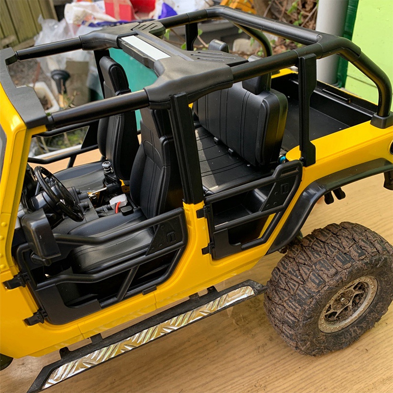 JEEP Bộ gương chiếu hậu và ống nhựa cứng cho xe điều khiển từ xa Axial SCX10 90046 tỉ lệ 1:10