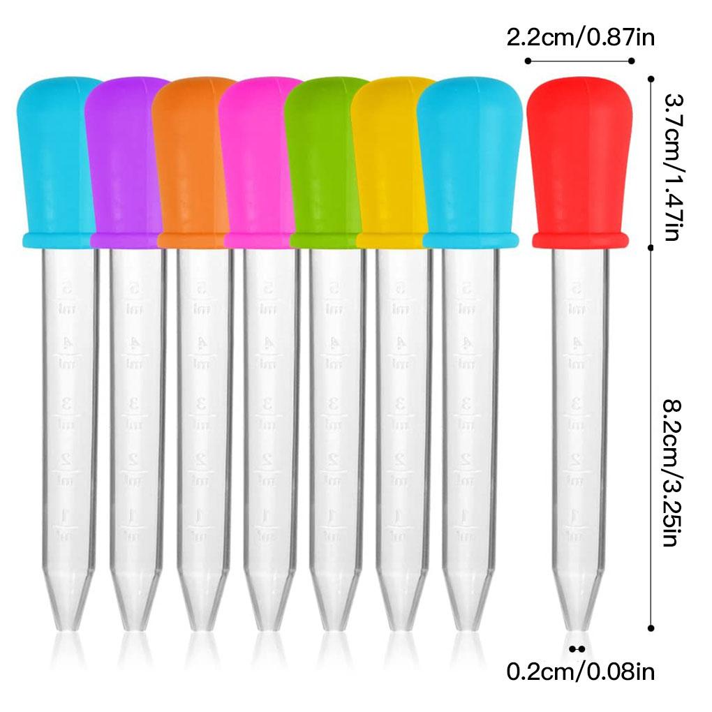 Set 8 Ống Nhỏ Giọt Bằng Silicon Trong Suốt Chống Ăn Mòn Không Phai Màu Với Thiết Kế Hình Đôi Môi Độc Đáo Cho Máy Rửa Chén