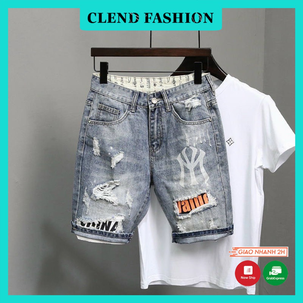 Quần Short , Quần Sọt Jean Nam Clend Fashion Chất Liệu Demin Co giãn Thoáng Mát Thời Trang Cao Cấp QE29