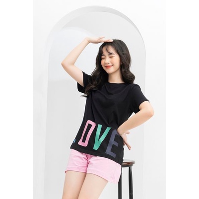 Áo thun nữ Hàn Quốc, áo phông cotton mặc nhà