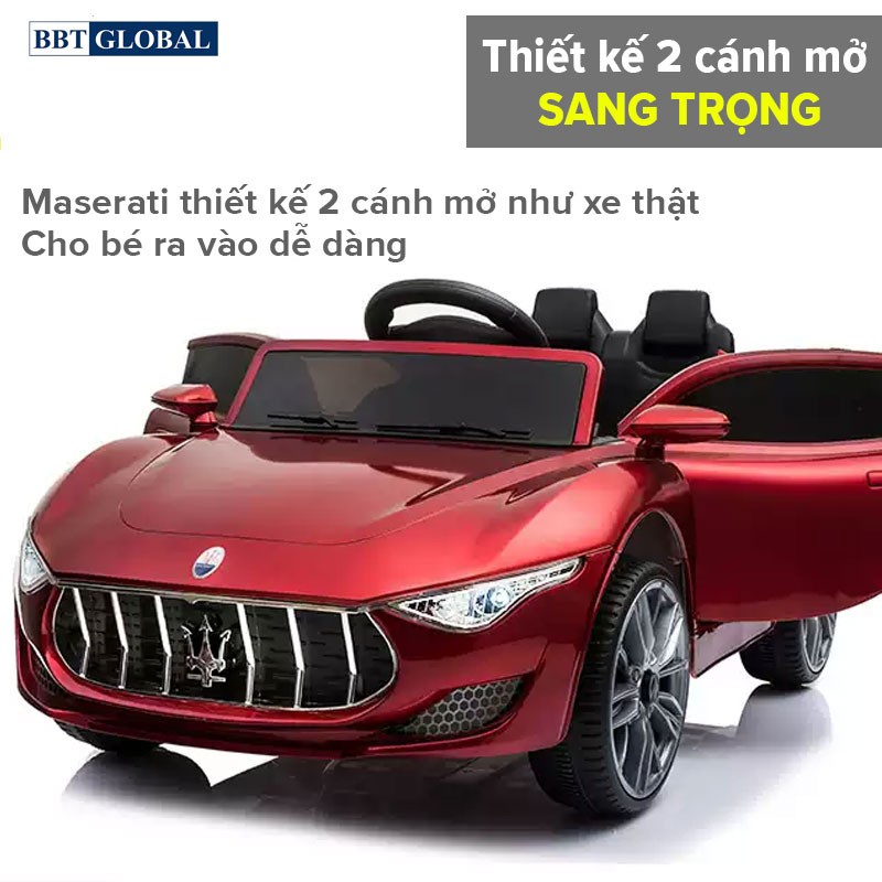 (Free ship Hà Nội, HCM+bảo hành 2 năm) Xe Ô tô điện trẻ em dáng Maserati BBT-5599