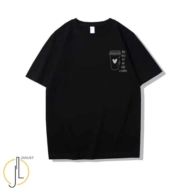 Áo Thun Nữ Oversize Black & White Phông Hình A Coffee JA001 | BigBuy360 - bigbuy360.vn