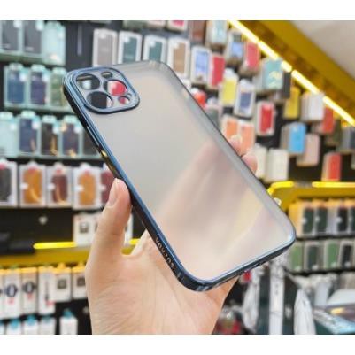 Ốp lưng Sulada nhám dẻo viền xi màu iPhone 13 Mini, 13, 13 Pro, 13 Pro Max chống Vân tay bảo vệ camera xanh Serria