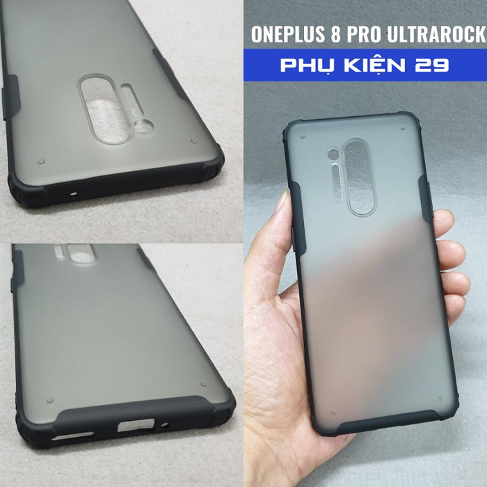 [Oneplus 8/ 8 Pro/ 8T] Ốp lưng chống sốc, chống va đập cao cấp không ố màu UltraRock